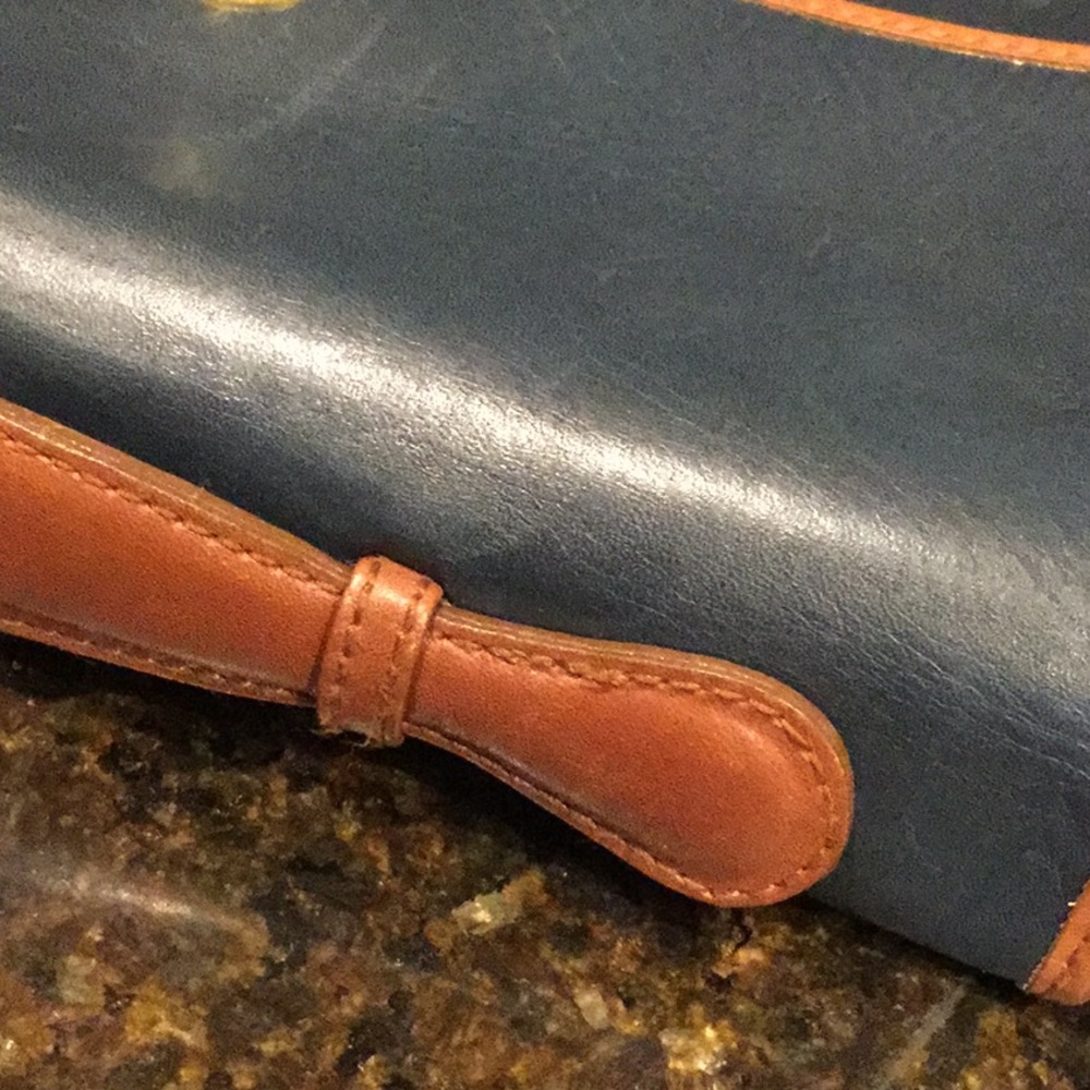 Leather vintage partners classic purse satchel office travel business market - Picture 6 of 12